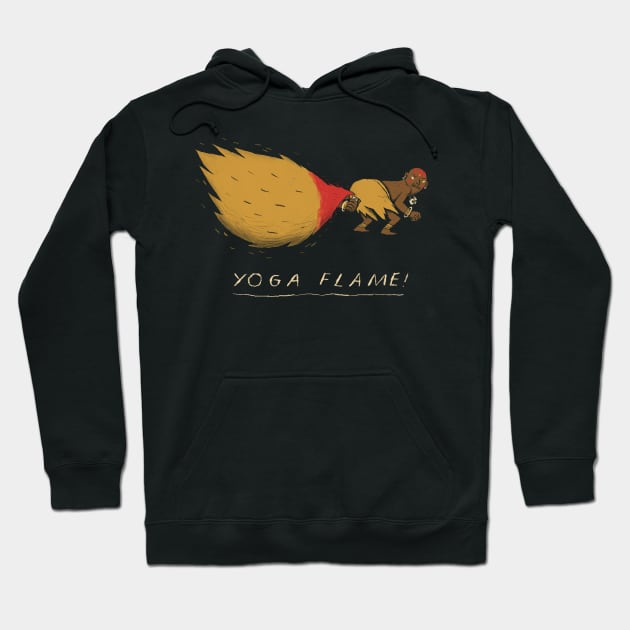 yoga flame Hoodie by Louisros